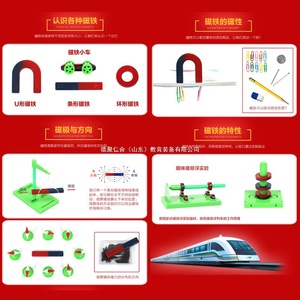 Elementary school students' fun learning tools: magnet set, magnetic levitation car, circuit experiment and <b>physics</b> experiment - Product Image 1