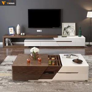 Ensemble de meubles TV en bois et verre, support moderne de qualité supérieure, pour salon, nouveau modèle, à la mode