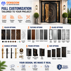 Puerta <span class=keywords><strong>de</strong></span> Entrada Pivotante <span class=keywords><strong>de</strong></span> Acero y Metal Forjado, Diseño Moderno y Elegante, Antirrobo, Fabricación Personalizada Dedun - Product Image 4