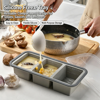 Boîte alimentaire carrée compartimentée sans BPA, compatible micro-ondes, réfrigérateur et lave-vaisselle, moule de stockage en silicone en gros avec couvercles