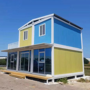 Casa Contenedor de Diseño Moderno, Vivienda en Contenedor con Pared de Vidrio, Forma Rectangular para Uso Residencial o de Oficina - Product Image 1