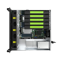 Serveur 4U 5 GPU 16 DDR4 adapté à l'intelligence artificielle, à la virtualisation, à la informatique en nuage, au traitement des grands volumes de données, serveur IA