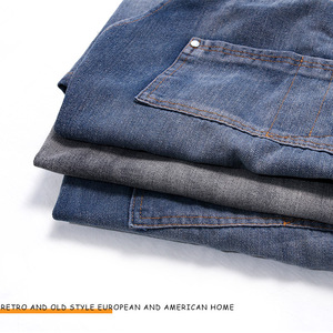 Tweavewin UniSex cotone bavaglino alta cucina Denim abiti da lavoro per barbiere bar ristorante cameriere Logo personalizzato pulizia - Product Image 3