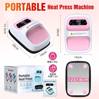 Xingyan - Mini Prensa de Calor Portátil de 220V/110V, Placa de Impresión Pequeña de 12x18cm para Tiendas de Impresión, para Camisetas, Tazas y Ropa