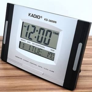 Horloge murale numérique Kadio KD-3809N, grand écran, calendrier perpétuel, alimentée par piles, horloge rectangulaire pour la maison - Product Image 4
