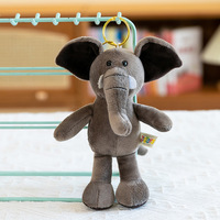 Vente en gros de porte-clés en peluche animaux de la jungle pendentif tigre éléphant panda singe zoo pour les amateurs d'anime