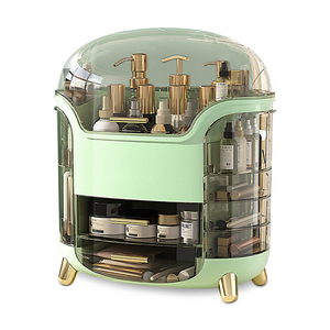 Organisateur de maquillage en plastique imperméable et anti-poussière pour femmes, grande capacité, pour le rangement des cosmétiques, des bijoux et des produits de soin de la peau, vente en gros - Product Image 1