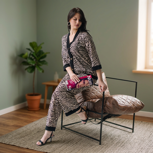 Wholesale ODM 100% Cotton Elegant Pajama <b>Set</b> Comfortable Sizes 48-66 Soft Brushed Warm <b>Sweater</b> Trousers Homewear Long Sleeves - Product Image 3