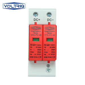 DC SPD 1P 2P 3P 4P 60KA 40KA 385V อุปกรณ์ป้องกันไฟกระชากฟ้าผ่าในบ้านอุปกรณ์ป้องกันแรงดันต่ำ30KA 20KA - Product Image 2