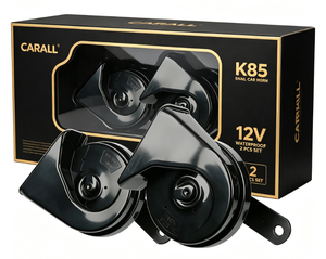 Klaxon de voiture Carall Cooper ou enroulé en aluminium K85, super puissant, 12V, type escargot, neuf, <span class=keywords><strong>noir</strong></span>, vente en gros, klaxon électrique homologué Emark, <span class=keywords><strong>noir</strong></span> - Product Image 6