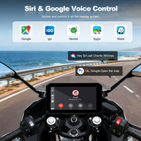 CarPlay sans fil pour moto, écran pour moto, accessoires pour motos, Android Auto, WiFi, GPS, navigation, deux caméras, DVR pour moto, BSD, TPMS