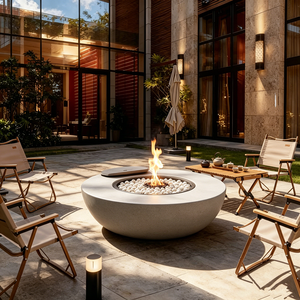 <span class=keywords><strong>Cheminée</strong></span> au <span class=keywords><strong>bioéthanol</strong></span> en acier inoxydable de luxe <span class=keywords><strong>avec</strong></span> design moderne pour villa et décoration intérieure - foyer autoportant pour chauffage intérieur - Product Image 2
