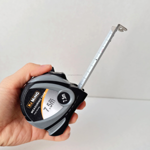 Metro a Nastro Portatile Promozionale <span class=keywords><strong>in</strong></span> Acciaio 3m 5m 7.5m con Rivestimento <span class=keywords><strong>in</strong></span> Gomma e Logo Personalizzato - Product Image 1