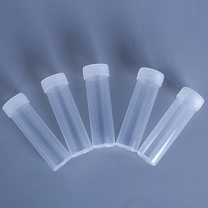 Plastic Tube Packaging Pp chemical use 7ml 5ml plastic vial test tube with caps