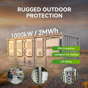 BESS in Container da 1MWh Economico |   Tecnologia di Raffreddamento ad Aria |   Sistema Plug & Play da 20 Piedi per C&I - Product Image 2
