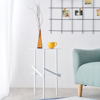 Table basse moderne ronde avec bout latéral en métal, pour le couloir, les meubles d'hôtel, vente en gros, livraison gratuite