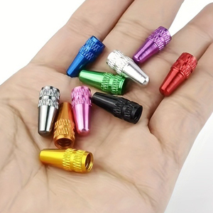 Vente en gros d'accessoires de vélo : Cache-<span class=keywords><strong>valve</strong></span> <span class=keywords><strong>Presta</strong></span> en aluminium pour vélo à pignon fixe/Giant, 13 couleurs - Product Image 1