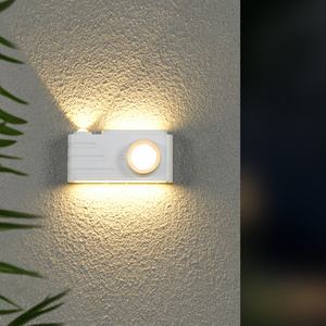 Lampe LED extérieure moderne rechargeable avec télécommande, applique murale à base en aluminium, éclairage LED à capteur - Product Image 6