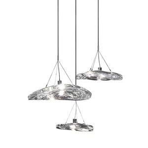 Lampada <span class=keywords><strong>a</strong></span> <span class=keywords><strong>sospensione</strong></span> in vetro irregolare fatta <span class=keywords><strong>a</strong></span> mano luce Design italiano <span class=keywords><strong>lampadario</strong></span> <span class=keywords><strong>a</strong></span> forma di arte Villa Design lampade pendenti - Product Image 2