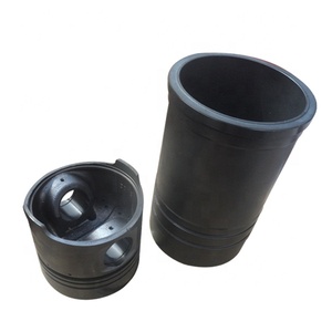 Cilindro e Pistone Neri per Motore Diesel Changchai ZS1115 - Product Image 1