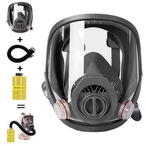 <span class=keywords><strong>Respirator</strong></span> Wajah Penuh Grosir untuk Perlindungan Kerja, Keselamatan Kerja, Dapat Digunakan Kembali, Silikon, untuk Gas Asam, Uap, Karbon Aktif E3, Masker Tinggi - Product Image 1