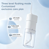 Hydropulseur Dentaire Électrique Intelligent Portable Étanche Personnalisable pour Nettoyage en Profondeur, 3 Modes, 4 Buses