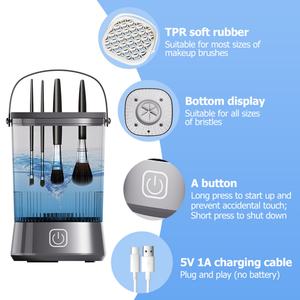 Máquina Limpiadora de Brochas de Maquillaje Automática, Herramientas para Brochas de Maquillaje, Limpiador Eléctrico de Brochas de Maquillaje - Product Image 3