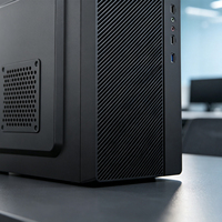 Caja de PC para Juegos al por Mayor, Chasis de Escritorio de Torre Media, Gabinete de Computadora con Lateral de Vidrio Templado, Precio de Fábrica, Chasis OEM ODM