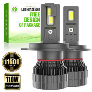 Faros Delanteros LED Inteligentes <span class=keywords><strong>A13</strong></span> H11 para Automóvil, 110 W, 11600 LM, Sin Interferencia <span class=keywords><strong>de</strong></span> Radio, Patrón <span class=keywords><strong>de</strong></span> Haz Perfecto, Bombilla <span class=keywords><strong>de</strong></span> 6500 K - Product Image 1