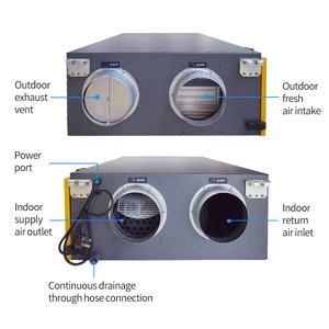 Déshumidificateur commercial 95L/D plafond mural en conduit nouvelle salle de culture industrielle fabricant des industries agricoles y compris la pompe - Product Image 3