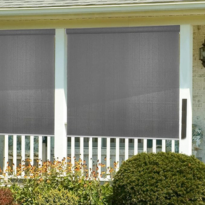 Exterior Automatic Smart Double Layer Balcony Patio Tuya Wifi Battery Outdoor Window Blinds Motorized Roller Waterproof <strong>Shades</strong> - Product Image 6