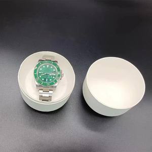 High Quality Men Luxury Watch Set Rigid Cardboard Magnetic Closure Gift Bracelet Watch Packaging Box with Gray Velvet Dividers