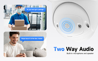 Cámara de Seguridad IP PTZ con Zoom Óptico 5X, 8MP, 4K Ultra HD, Disuasión Activa, Visión Nocturna en Color con IA, Foco y Sirena, Audio Bidireccional