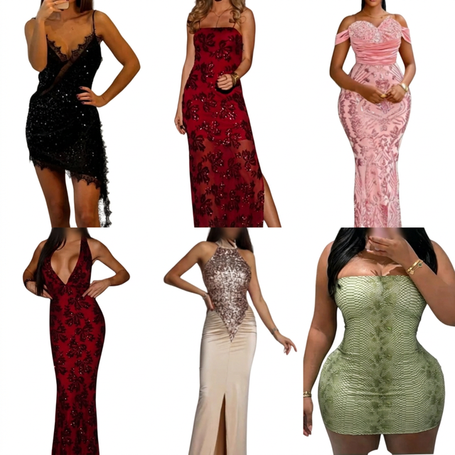 Inventory of 2026 Women's Casual Dresses Fashionable and Sexy Dresses Low-priced Clothing Wholesale