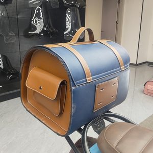 กล่องท้ายรถมอเตอร์ไซค์อะลูมิเนียมหุ้มหนัง PU ขนาด 29 ลิตร ยอดนิยมสำหรับ <span class=keywords><strong>Vespa</strong></span> และสกู๊ตเตอร์ทุกชนิด ลดราคา - Product Image 1