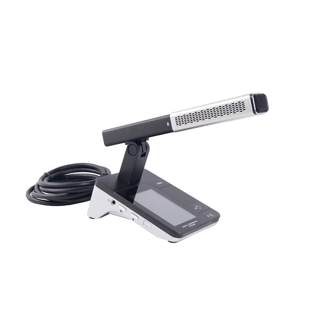 3 5 Inch Touch Screen Conference Microphone Digital DSP Mic with Check in Voting Function Adjustable Metal Mic Boom DC24V Unit
