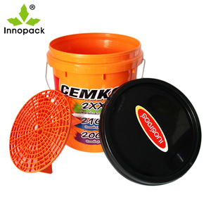 Seau de nettoyage de lavage de voiture en plastique Innopack 20L motif rond prix bas pour l'utilisation de l'eau et de l'essence - Product Image 4