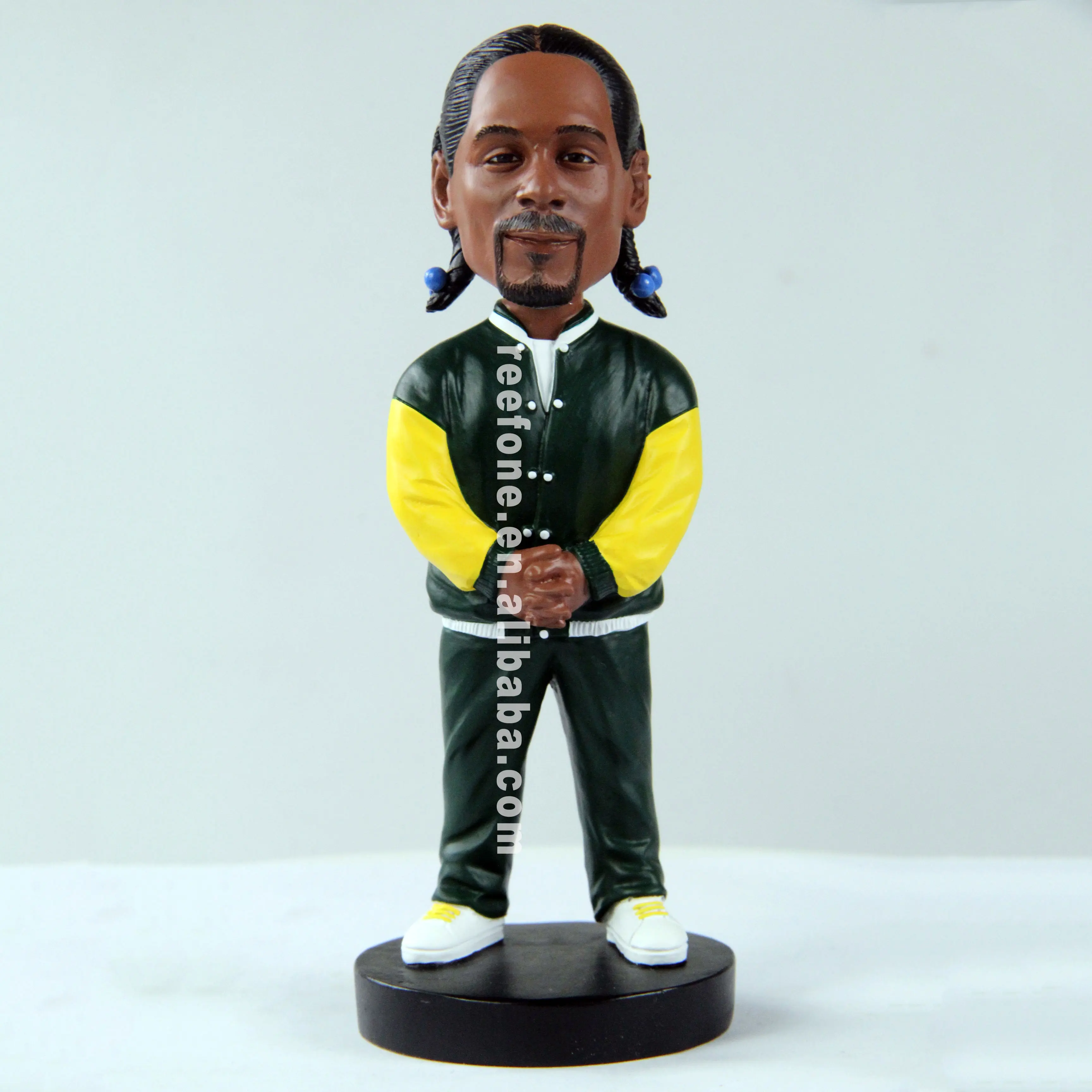 Terkenal Us Rapper Resin Bobblehead Boneka Resin Kerajinan Patung Bobble Kepala Souvenir Toko Hadiah Mainan Angka Lucu Dashboard Bobblehead