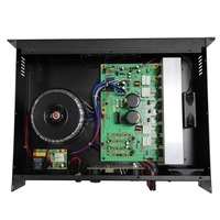 Amplificador de Potencia Profesional en Oferta, 2 Canales, Clase Ab, 4 Ohmios, Equipo de Sonido Metálico para Actuaciones en Escenario y Uso Comercial
