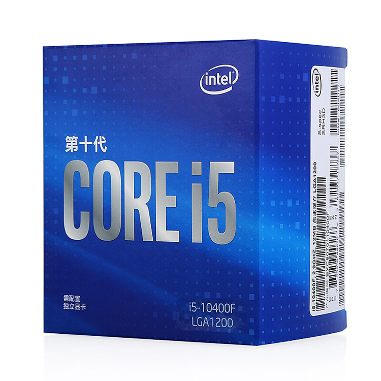 新しいIntelCore i510400Fプロセッサ6コア最大4.3GHz 65W DDR4メモリ