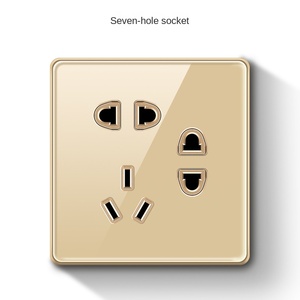 สวิตช์ควบคุมซ็อกเก็ตแบบเจาะพิมพ์ลายผ้าไหม10A กระแสไฟสูงสุด110V สูงสุดแผงควบคุมวัสดุ ABS - Product Image 3