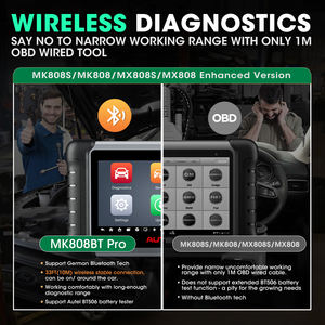 Escáner OBD2 MaxiCOM MK808BT <span class=keywords><strong>PRO</strong></span>, Herramienta <span class=keywords><strong>de</strong></span> Diagnóstico para Automóviles, Pantalla Táctil LCD <span class=keywords><strong>de</strong></span> 7 Pulgadas, Wi-Fi, 4+64 GB, Batería <span class=keywords><strong>de</strong></span> 12 V y 5000 mAh - Product Image 3