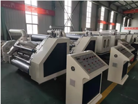 Máquina de cartón corrugado de 2 capas 280 320, tipo sin dedos, máquina de una sola cara