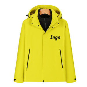 Nouvelle arrivée Veste coupe-vent imperméable décontractée en polyester à capuche Logo personnalisé Fermeture éclair - Product Image 4