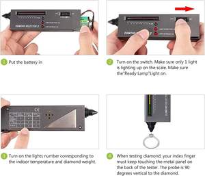 Tester di diamanti, ad alta precisione gioielli diamante Tester professionale diamante Tester penna gioielliere strumento per principianti ed esperti - Product Image 3