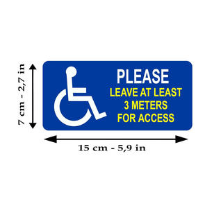 Pegatinas para discapacitados Silla de ruedas accesible para discapacitados para uso en interiores y exteriores Coche <span class=keywords><strong>Van</strong></span> Camión Camper - Product Image 3