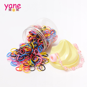 Coleteros Coloridos para Niños, 300 Piezas de Bandas Elásticas de Goma con Caja de Almacenamiento en Forma de Helado - Product Image 2