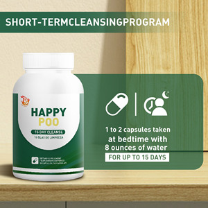 Complément Nettoyant Intestinal et du Côlon à Marque Blanche – Favorise la Santé Intestinale – Cure de 15 Jours – Capsules Herbales – Happy Poo Capsules - Product Image 2