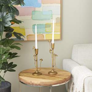 Candelabro de Metal Artístico con Forma de Hongo que Agrega un Toque Elegante a la Decoración del Hogar con una Moderna Exhibición Decorativa de Velas - Product Image 1