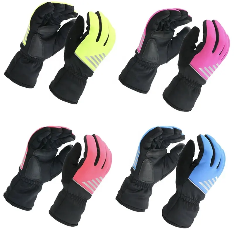 New Design Full Finger Unisex Touch Screen Waterproof Bicycle Gloves Racing